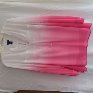 Flowing White/Pink Blouse with matching tank